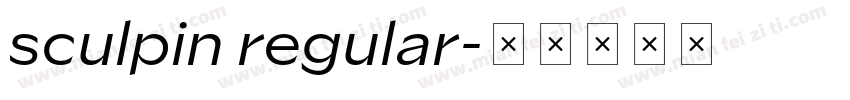 sculpin regular字体转换